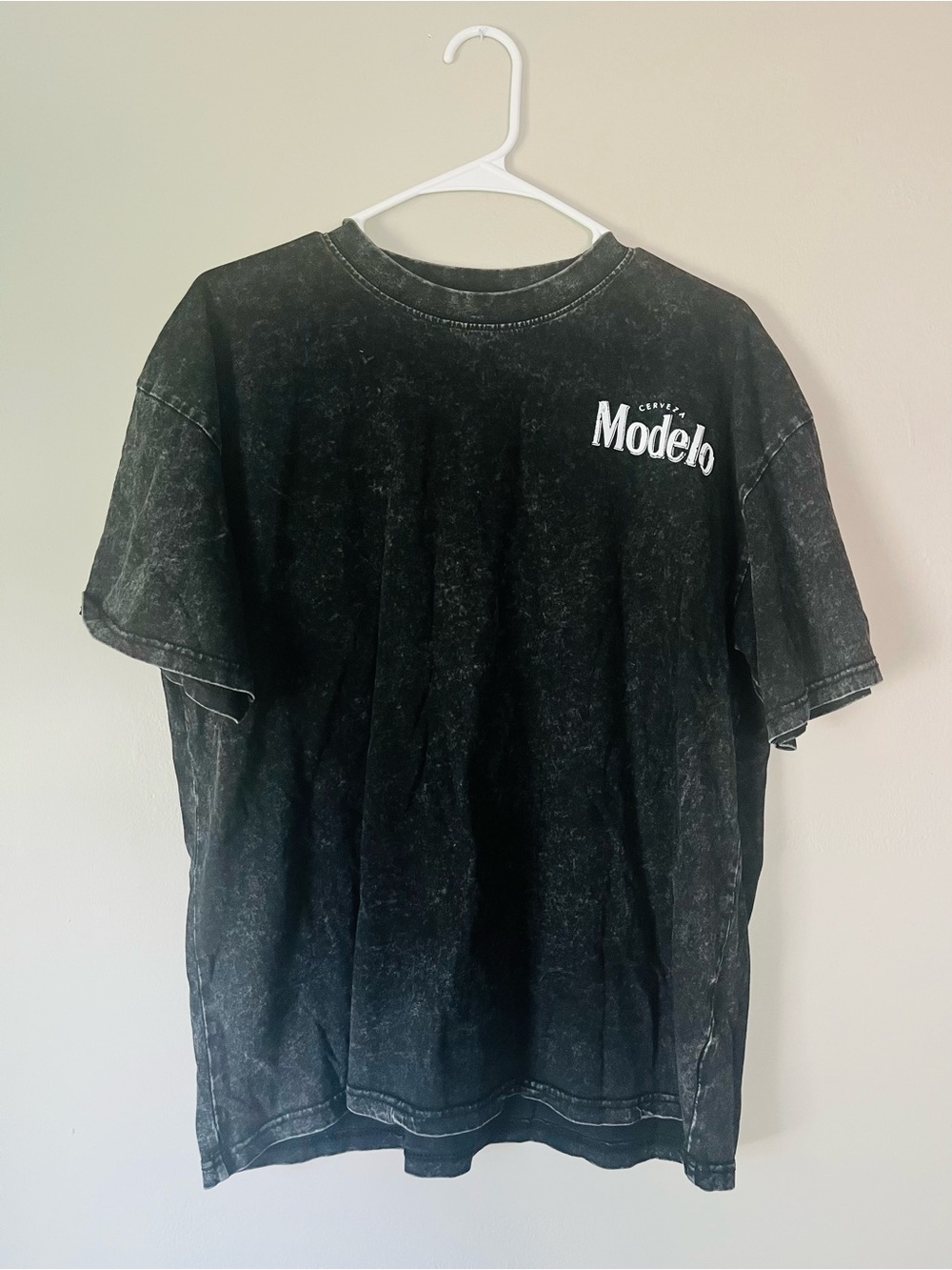 ModelCo Washed Black Graphic Short Sleeve Tee